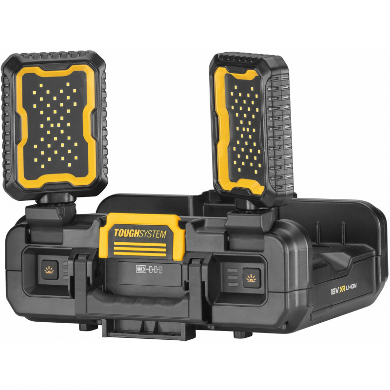 DeWALT DWST08061-1 ToughSystem 2.0 tööriistakast valgustitega, 14 L, must/kollane