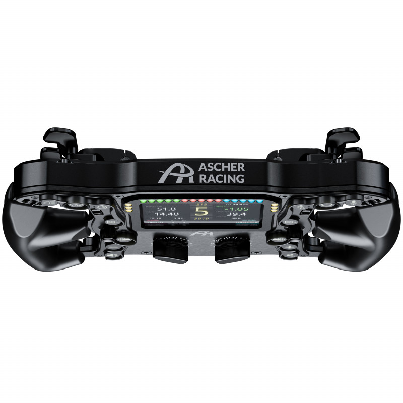 Ascher Racing Ultimate Black Edition võidusõidusimulaatori rool