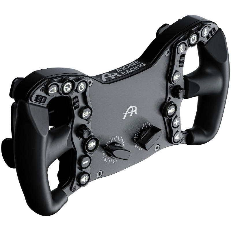 Ascher Racing Pro-USB Black Edition võidusõidusimulaatori rool