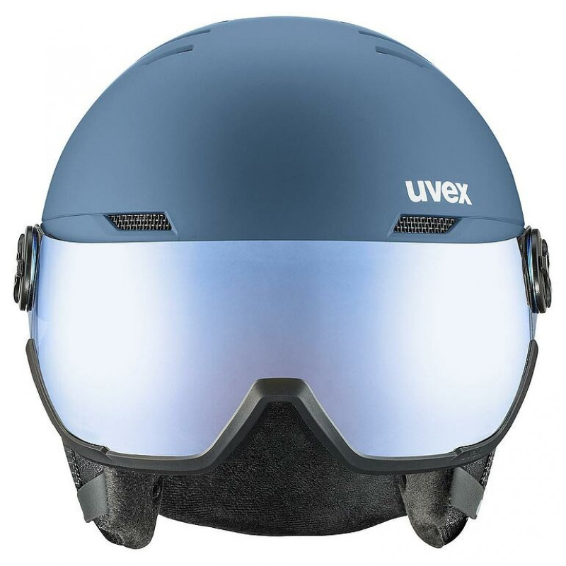 UVEX Wanted Visor suusakiiver, kivivärvi/sinine, 58-61
