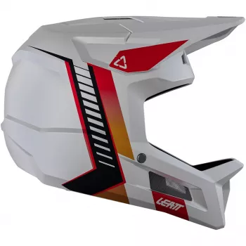 LEATT MTB Gravity 2.0 V26 täisnäokaitsega jalgrattakiiver, XL, valge