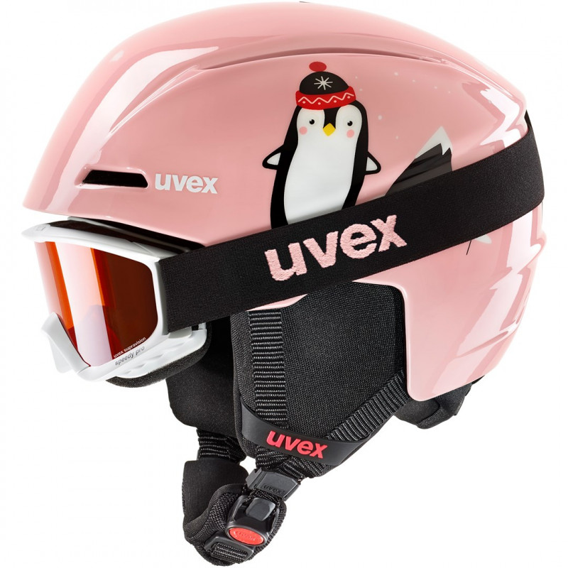 UVEX Viti laste suusakiivri komplekt 46-50, roosa