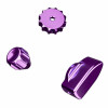 Ascher Racing Knob Kit Pro nuppude komplekt, Champion Purple