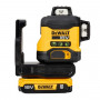 DeWalt DCLE34031D1-QW 3x360° ristjoonlaser, roheline, 40 m, 18 V, 2 Ah aku, TSTAK kohver