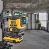 DeWalt DCLE34031D1-QW 3x360° ristjoonlaser, roheline, 40 m, 18 V, 2 Ah aku, TSTAK kohver
