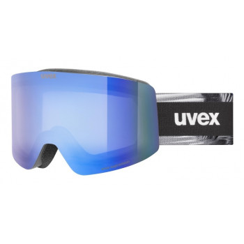 UVEX Provoqe FM suusaprillid, mustad, sinine lääts