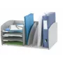 Paperflow dokumendisüsteem S, 4 sektsiooni, hall, polüstüreen, 2 reguleeritavat vaheseina
