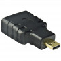 Akyga AK-AD-10 adapter HDMI pesa – micro-HDMI pistik, must