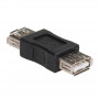 Akyga AK-AD-06 USB-A adapter pesa – pesa, USB 2.0, must