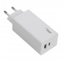 Seinalaadija Akyga AK-CH-20 100W USB-C USB-A PD GaN 5-20V / 1.5-5A valge