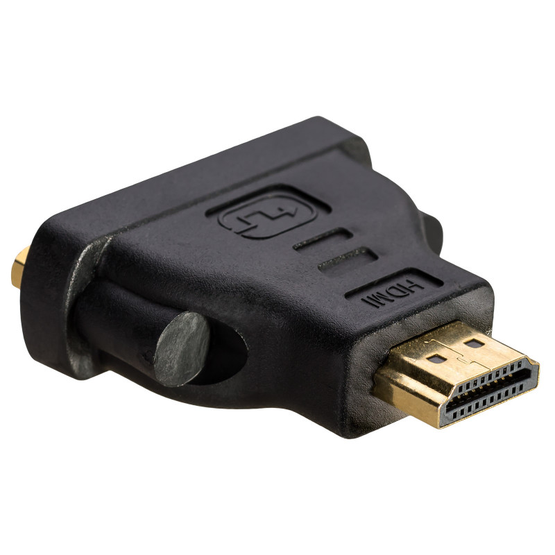 Akyga AK-AD-02 adapter DVI-I 24+5 pesa – HDMI pistik, must