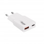 Seinalaadija Akyga AK-CH-27 30W USB-C USB-A PD GaN 5-20V / 1.5-3A valge