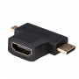 Akyga AK-AD-23 HDMI (F) - Mini HDMI (M) / Micro HDMI (M) adapter, must