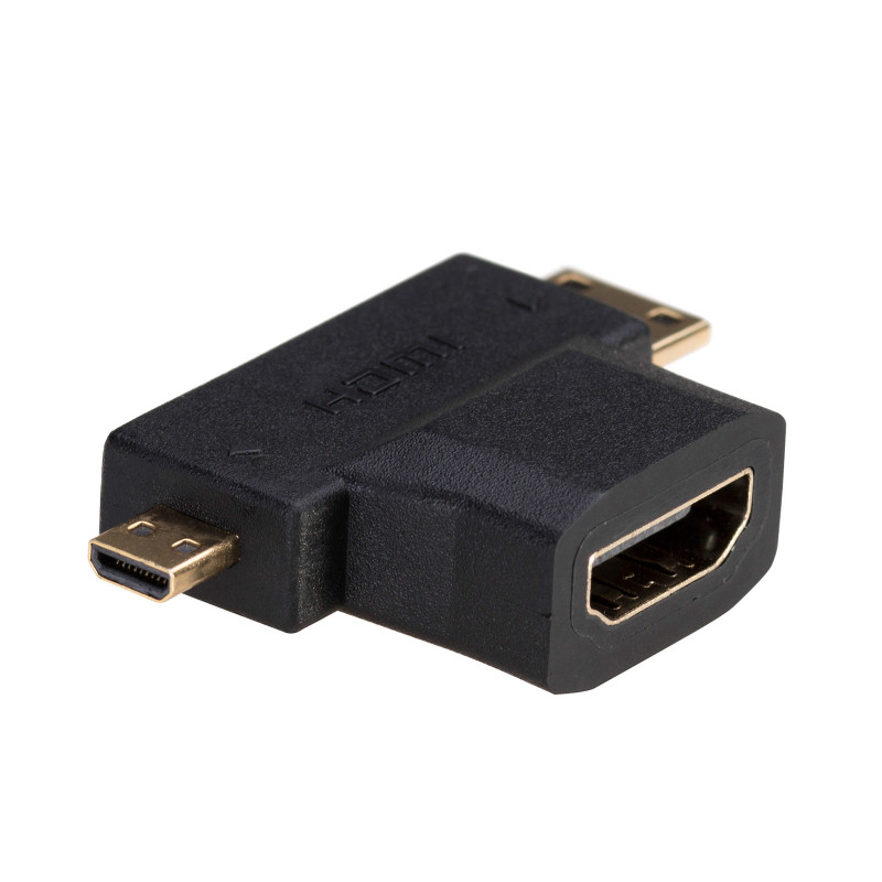 Akyga AK-AD-23 HDMI (F) - Mini HDMI (M) / Micro HDMI (M) adapter, must