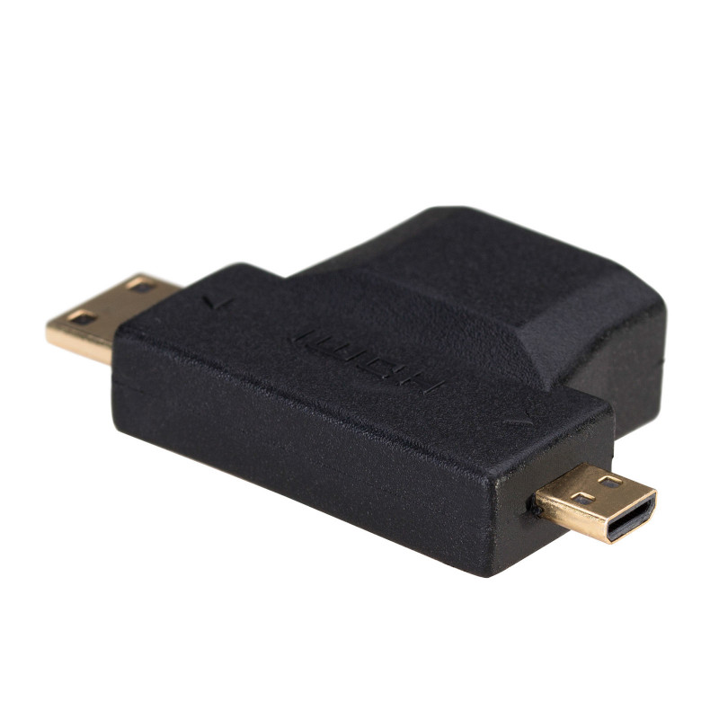 Akyga AK-AD-23 HDMI (F) - Mini HDMI (M) / Micro HDMI (M) adapter, must