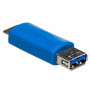 Akyga AK-AD-25 USB-A 3.0 (F) – Micro USB-B 3.0 (M) OTG adapter, sinine