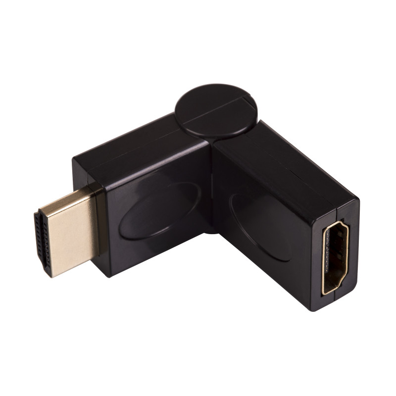 Akyga AK-AD-40 HDMI (M) - HDMI (F) 180° pööratava nurgaga adapter, must