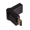 Akyga AK-AD-40 HDMI (M) - HDMI (F) 180° pööratava nurgaga adapter, must