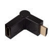 Akyga AK-AD-40 HDMI (M) - HDMI (F) 180° pööratava nurgaga adapter, must