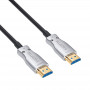 Akyga AK-HD-200L HDMI 2.1 aktiivne optiline kaabel (AOC), 48 Gbps, 8K@60Hz, 4K@120Hz, 20 m, must