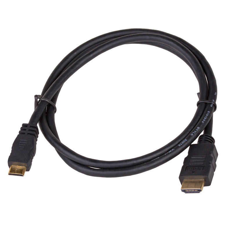 Akyga AK-HD-10M HDMI-Mini HDMI kaabel v1.4, High Speed with Ethernet, 1 m, must