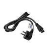 Akyga AK-NB-01A sülearvuti toitekaabel CEE 7/7 - IEC C5 (kolmikleht), 3x 0,5 mm², 1,5 m, must
