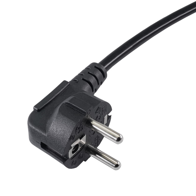 Akyga AK-NB-01C sülearvuti toitekaabel CEE 7/7 – IEC C5, vask 3x0,75 mm², 1,5 m, must