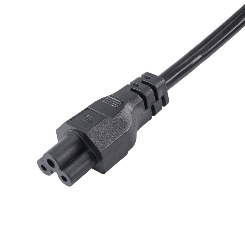 Akyga AK-NB-01C sülearvuti toitekaabel CEE 7/7 – IEC C5, vask 3x0,75 mm², 1,5 m, must