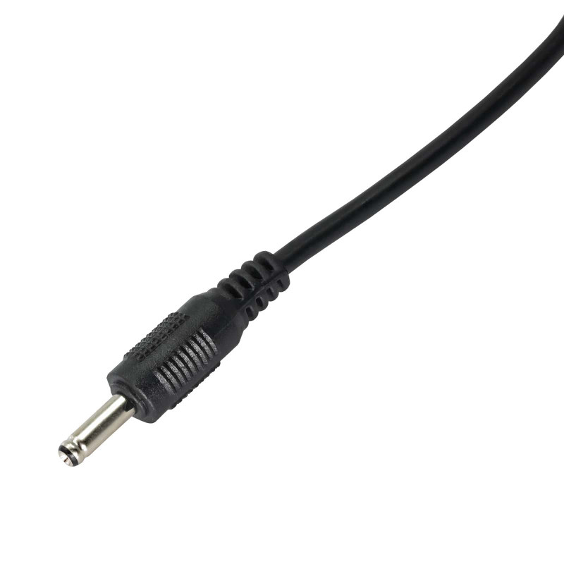 Akyga AK-DC-03 toitekaabel USB-A pistik – DC 3,5 x 1,35 mm pistik, 0,8 m, must