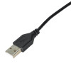 Akyga AK-DC-03 toitekaabel USB-A pistik – DC 3,5 x 1,35 mm pistik, 0,8 m, must