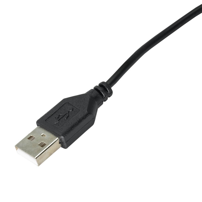 Akyga AK-DC-03 toitekaabel USB-A pistik – DC 3,5 x 1,35 mm pistik, 0,8 m, must