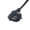 Akyga AK-NB-08A sülearvuti toitekaabel CEE 7/7 – IEC C5, CCA 3x0,5 mm², 1 m, must