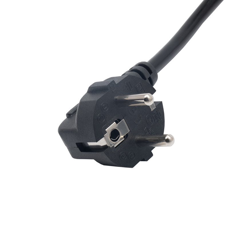 Akyga AK-NB-08A sülearvuti toitekaabel CEE 7/7 – IEC C5, CCA 3x0,5 mm², 1 m, must