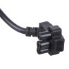 Akyga AK-NB-02A toitekaabel Dell sülearvuti adapteritele, CEE 7/7 pistikust 3-kontaktiliseks lamedaks pistikuks, 3x 0,5 mm², 1,5 m, must