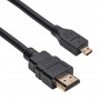 Akyga AK-HD-15R HDMI-micro HDMI kaabel v1.4, 1,5 m, must