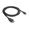 Akyga AK-HD-15R HDMI-micro HDMI kaabel v1.4, 1,5 m, must