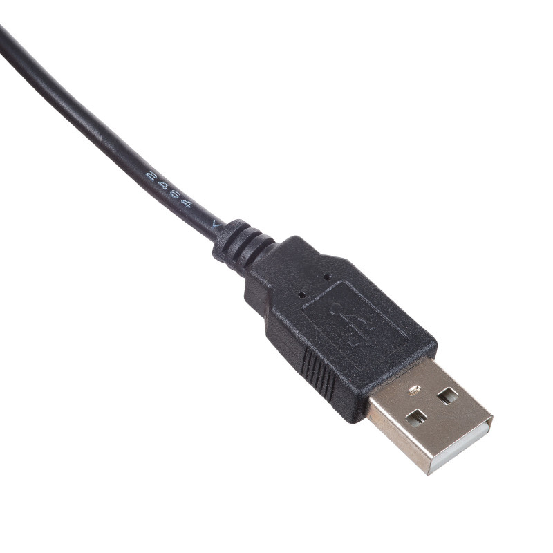 Akyga AK-DC-04 toitekaabel USB-A pistik – DC 5,5 x 2,5 mm pistik, 0,8 m, must