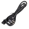 Akyga AK-PC-01S toitekaabel CEE 7/7 (Schuko) IEC C13-le, 3x 1,5 mm² vask, 1,5 m, must