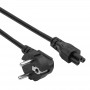 Akyga AK-NB-10C sülearvuti toitekaabel CEE 7/7 - IEC C5, 3x 0,75 mm² vask, 3 m, must