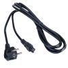 Akyga AK-NB-10C sülearvuti toitekaabel CEE 7/7 - IEC C5, 3x 0,75 mm² vask, 3 m, must