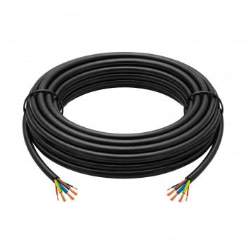 Akyga AK-SC-E31 elektriauto laadimiskaabel ilma pistikuteta, 1-faasiline 32 A, 3x 6 mm² + 2x 0,75 mm², 450/750 V, 5 m, must