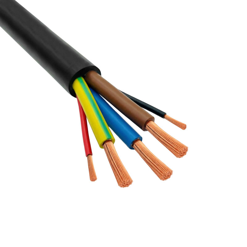 Akyga AK-SC-E31 elektriauto laadimiskaabel ilma pistikuteta, 1-faasiline 32 A, 3x 6 mm² + 2x 0,75 mm², 450/750 V, 5 m, must