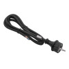 Akyga AK-OT-02S CEE 7/7 kummist toitekaabel avatud otsaga, H05RR-F 3x 1,5 mm², 1,8 m, must