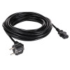 Akyga AK-PC-06S toitekaabel CEE 7/7 (Schuko) – IEC C13, vask 3 x 1,5 mm², 3 m, must