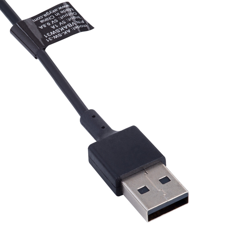 Akyga AK-SW-31 laadimiskaabel Fitbit Inspire 2 / ACE 3 jaoks, USB-A, 1 m