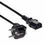 Akyga AK-PC-01A toitekaabel CEE 7/7 (Schuko) – IEC C13, CCA 3 x 0,5 mm², 1,5 m, must