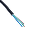 Akyga AK-OT-01P vaba otsaga toitekaabel CEE 7/7 (Schuko), vask 3 x 1 mm², 1,5 m, must