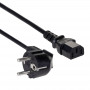 Akyga AK-PC-06C toitekaabel CEE 7/7 (Schuko) – IEC C13, vask 3 x 1 mm², 3 m, must