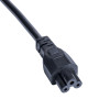 Akyga AK-AG-02A toitekaabel UK BS 1363 (G-tüüp) – IEC C5, CCA 3 x 0,5 mm², 1,5 m, must