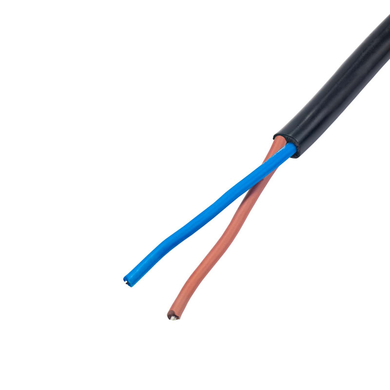 Akyga AK-OT-05A vaba otsaga toitekaabel CEE 7/16 (Europlug), vask 2 x 0,75 mm², 1,5 m, must